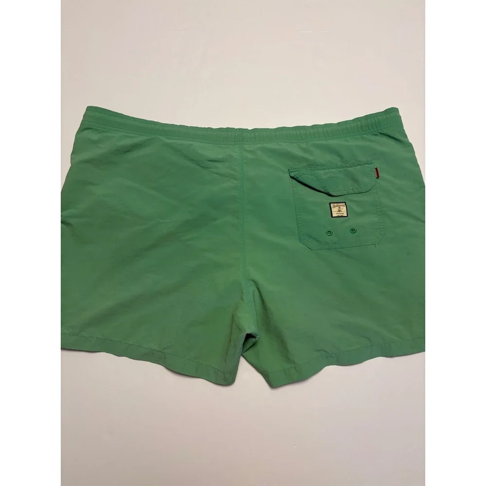 Tommy Bahama Swim Trunks Mens XL Green Marlin Logo Mesh Lined Nylon Shorts
